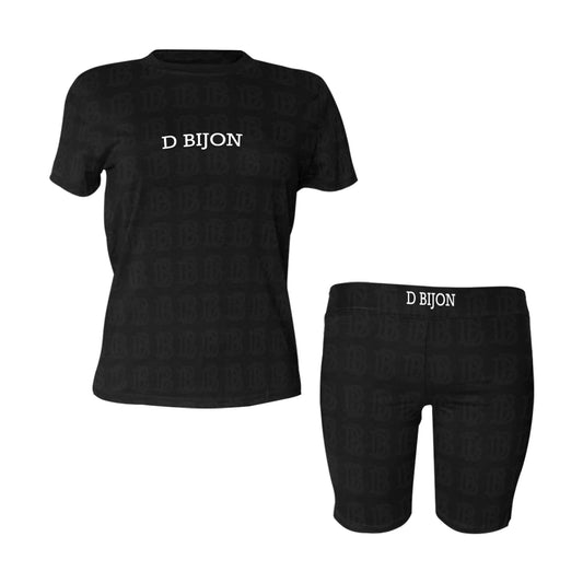 D BIJON TWO-PIECE SHIRT/SHORTS SET