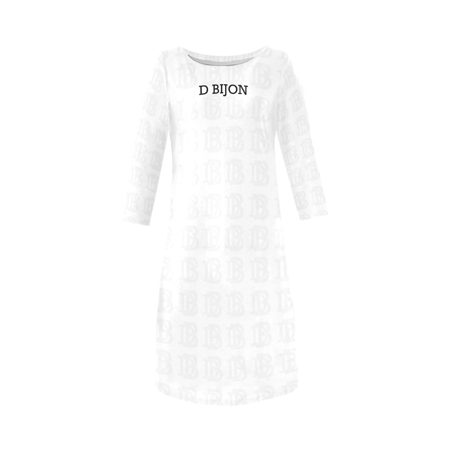 D BIJON ROUND NECK DRESS