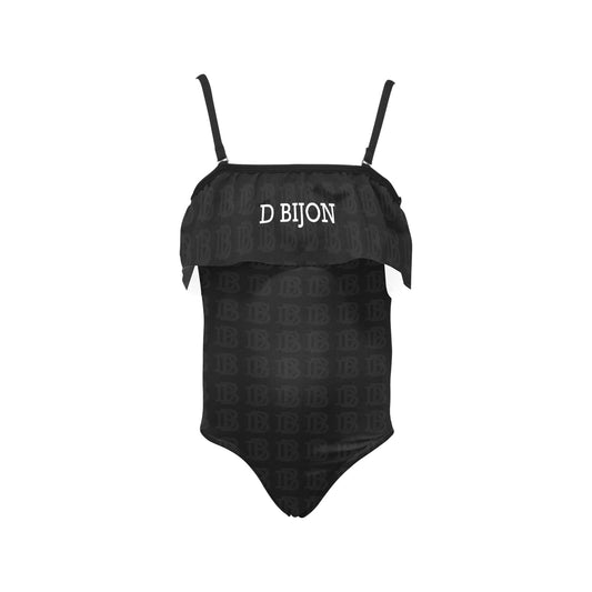 D BIJON KID'S SPAGHETTI STRAP RUFFLE SWIMSUIT