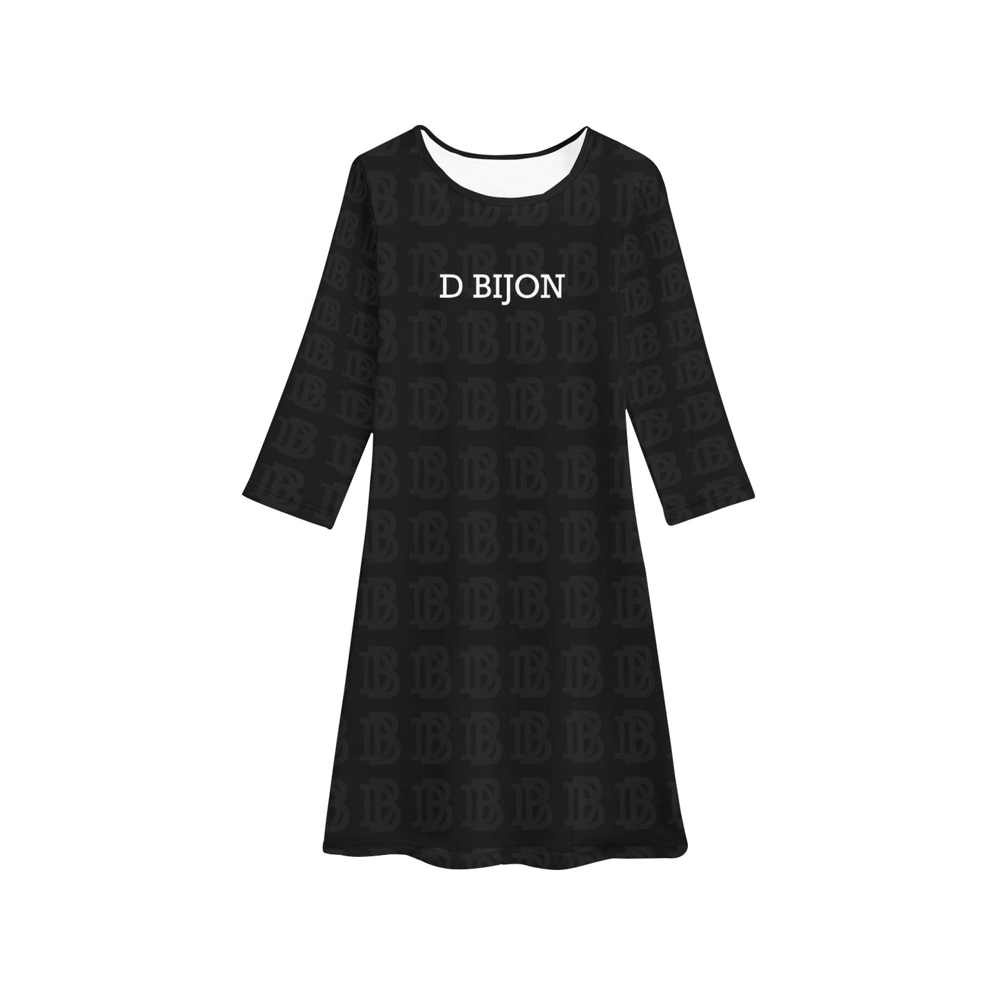 D BIJON GIRL'S LONG SLEEVE DRESS