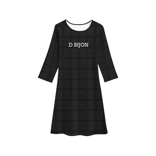 D BIJON GIRL'S LONG SLEEVE DRESS